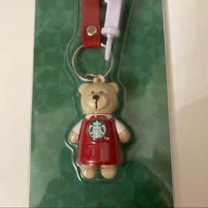 Starbucks Red Bearista Keychain